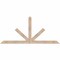 Ekena Millwork Saratoga Smooth Timber Gable Bracket, Douglas Fir, 72"W x 33"H x 3 1/2"D x 3 1/2"F, 11/12 Pitch GBW072X33X0404SAR00SDF - alternate 1